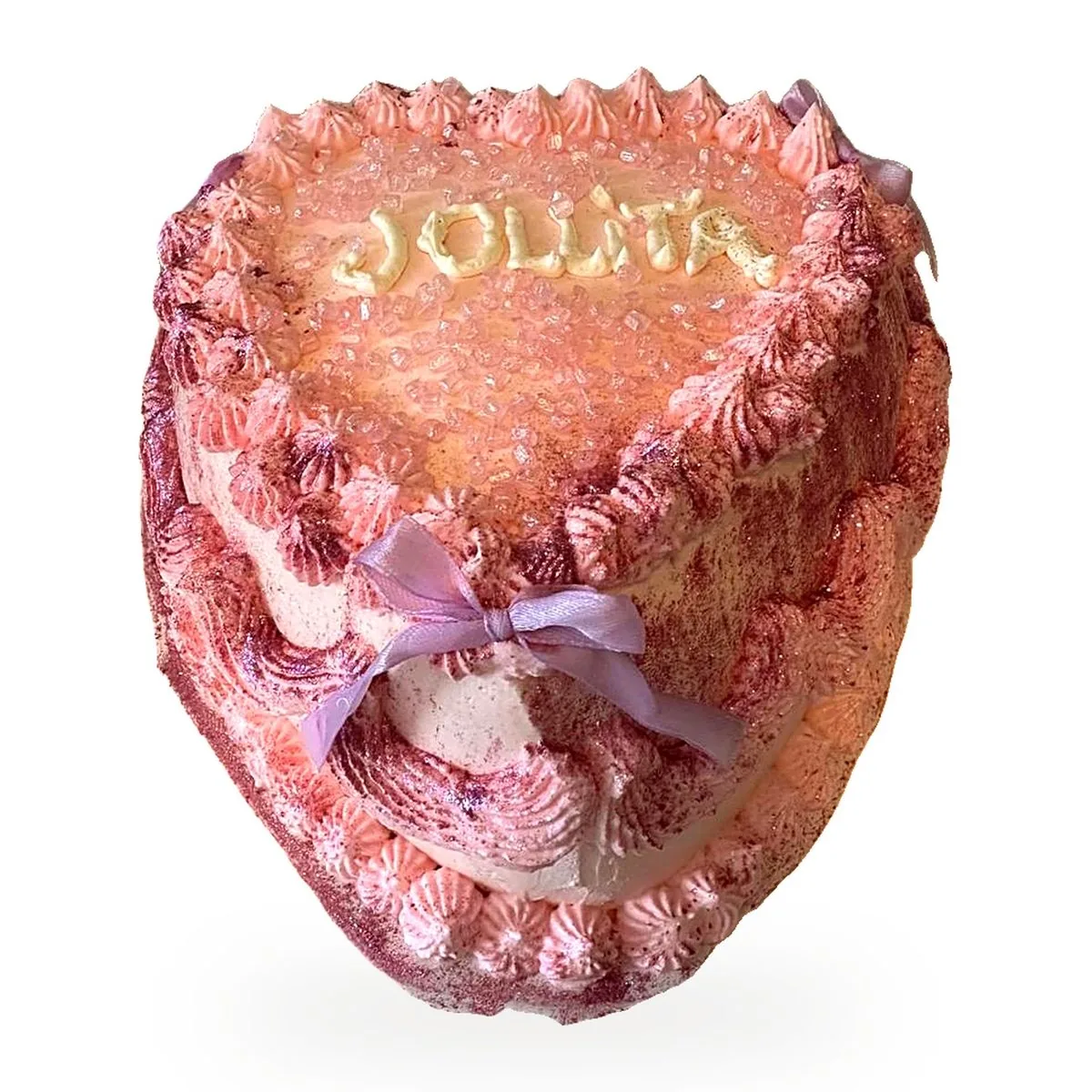 Gâteau cœur rose à la crème pour anniversaire, livraison Bobigny