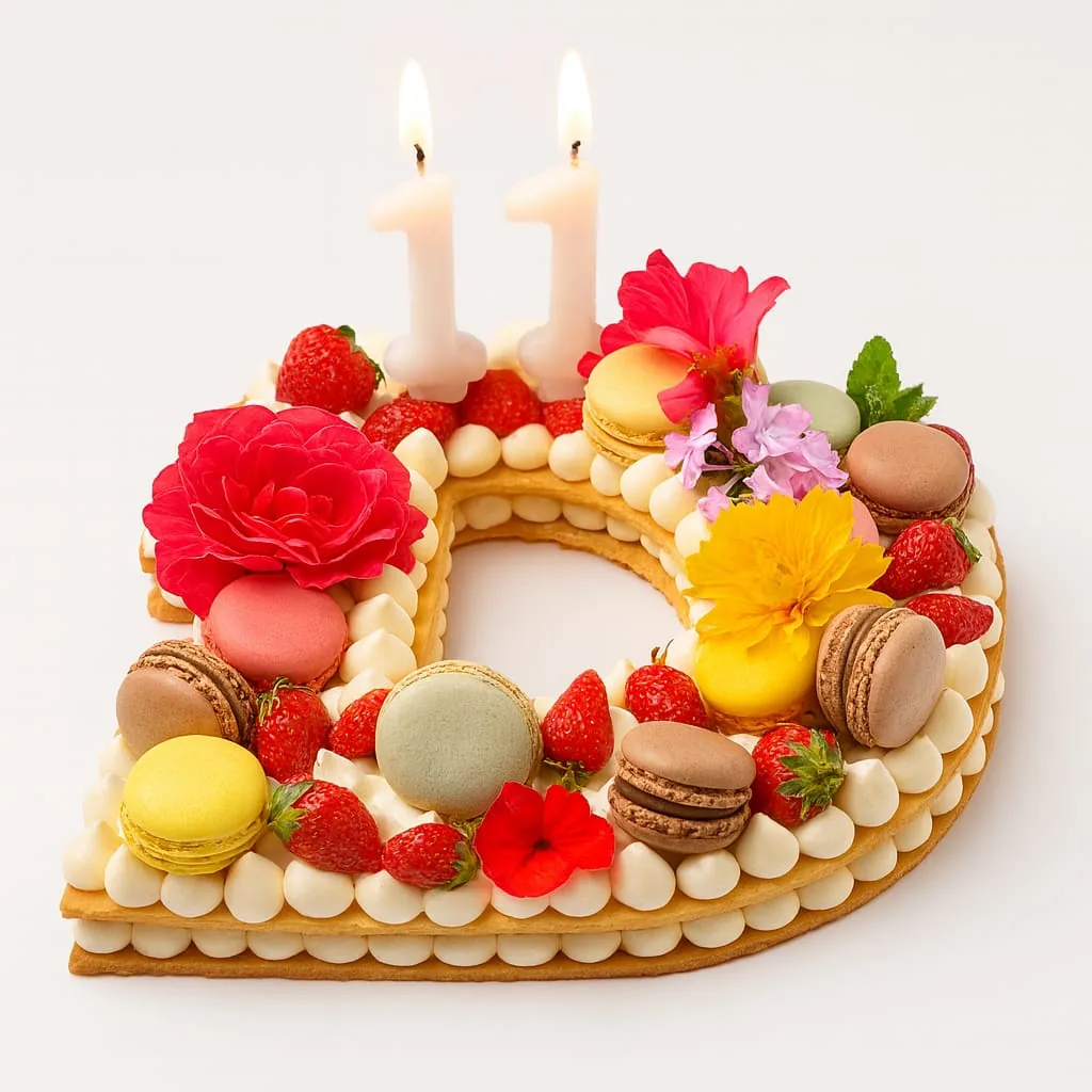 Number cake chiffre personnalisé, pâtisserie artisanale Le Blanc-Mesnil